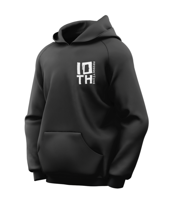 10th Crew Hoodie - Black - Image 2