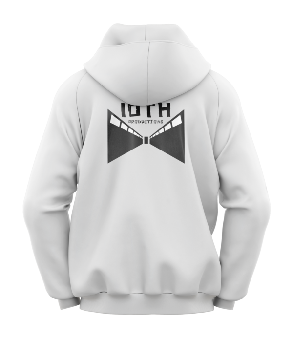 10th Crew Hoodie - White - Image 3