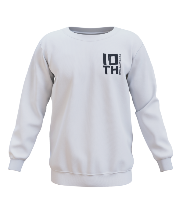 10th Crew Crewneck - White