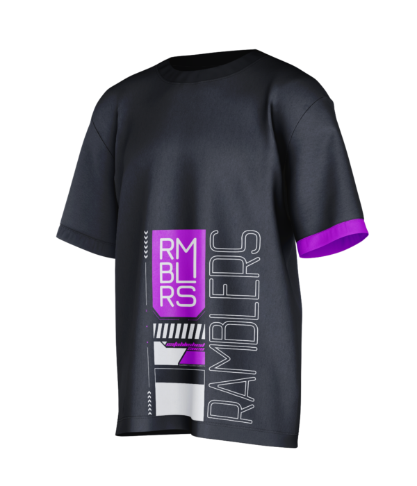 Cyber Oversized Tee - Purple - Image 2