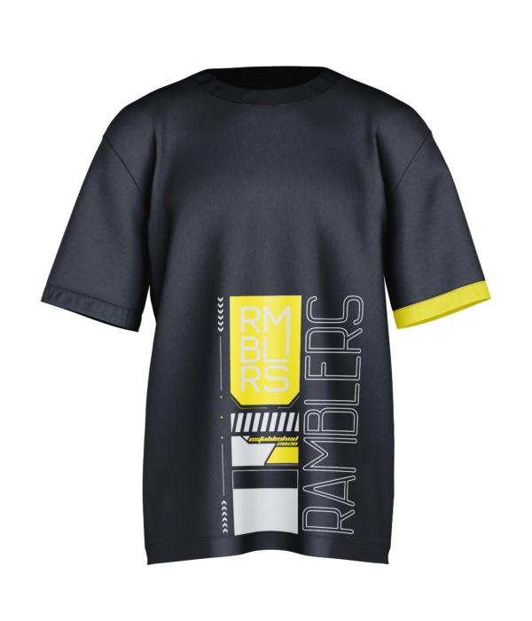 Cyber Oversized Tee - Yellow