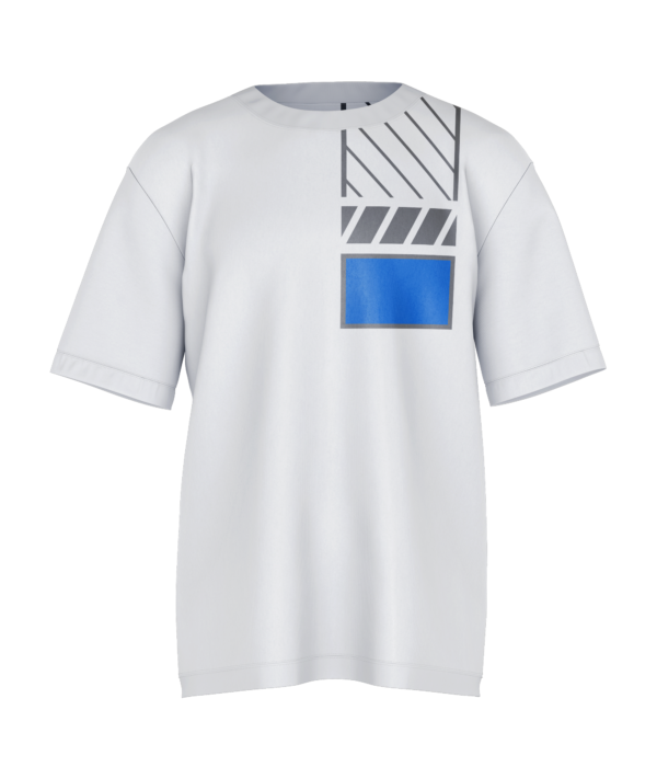 Retro Oversized Tee - Blue