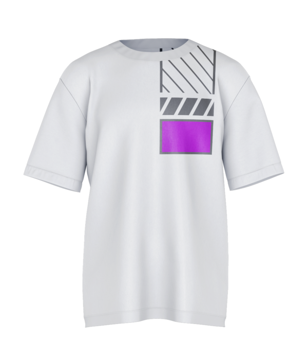 Retro Oversized Tee - Purple