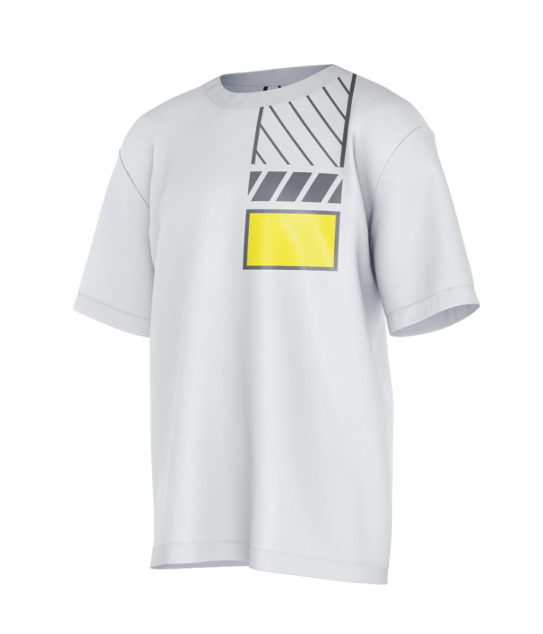 Retro Oversized Tee - Yellow - Image 3